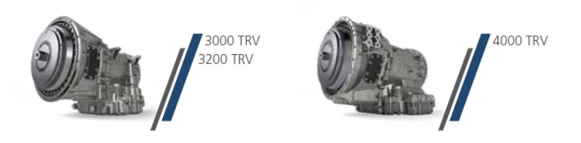 An image of two Allison Truck RV Series transmissions.